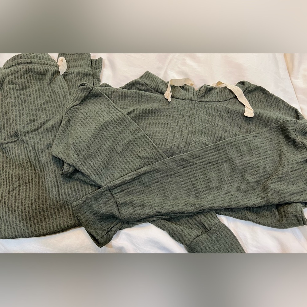 Olive Green Women's Pajama Set